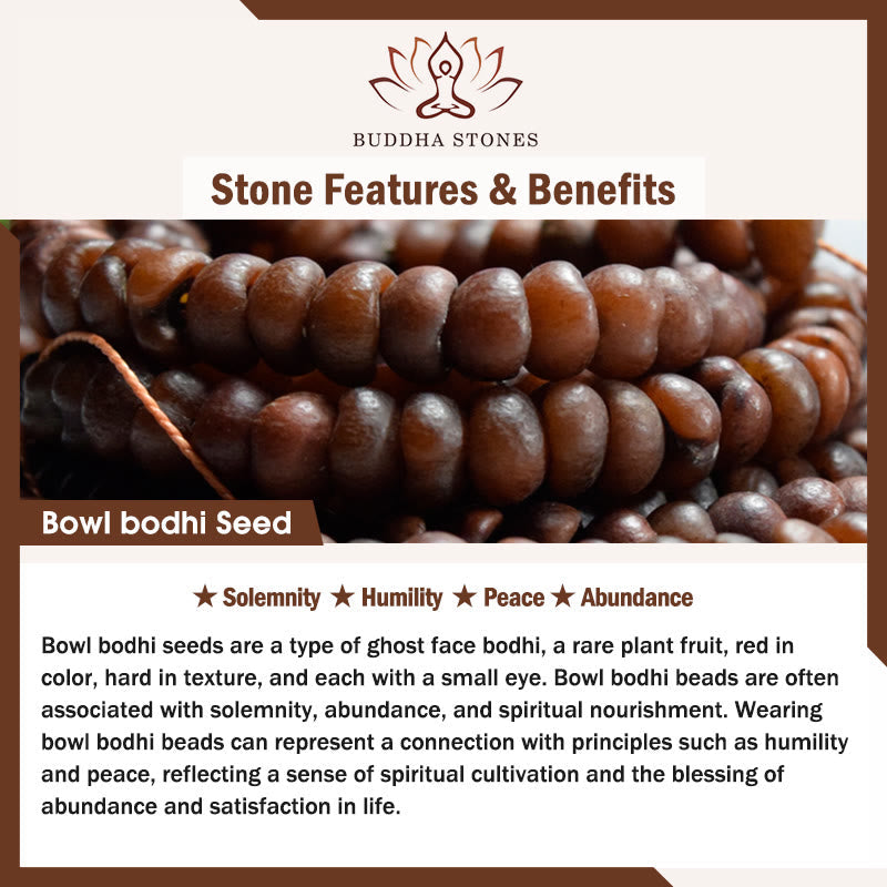 108 Mala Beads Bowl Bodhi Seed Colored Rope Peace Bracelet