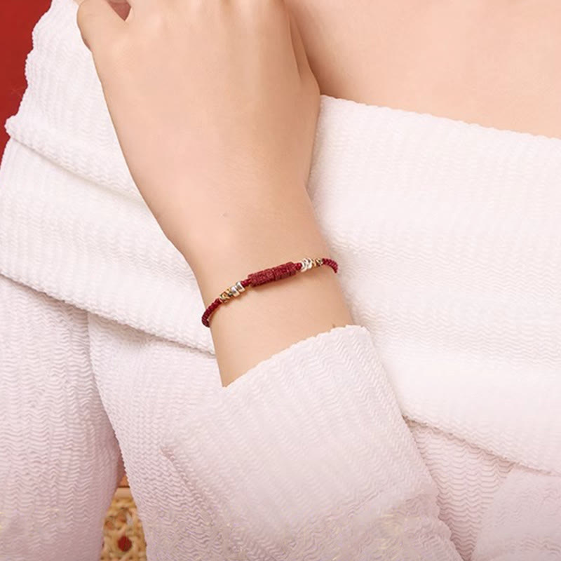 925 Sterling Silver Om Mani Padme Hum Cinnabar Blessing Child Adult Bracelet