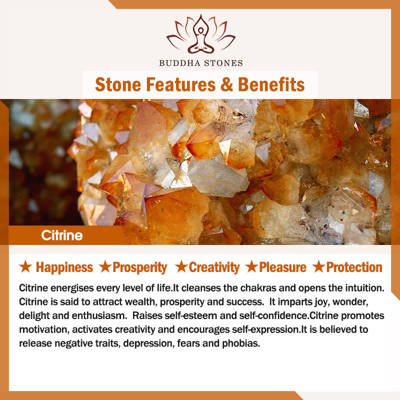 108 Mala Beads Citrine Happiness Bracelet