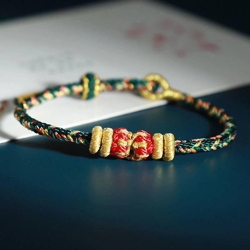 Chinese Zodiac Colorful Strings Luck Bracelet