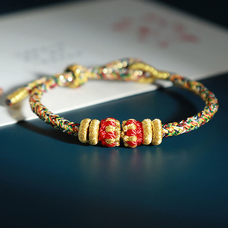 Chinese Zodiac Colorful Strings Luck Bracelet