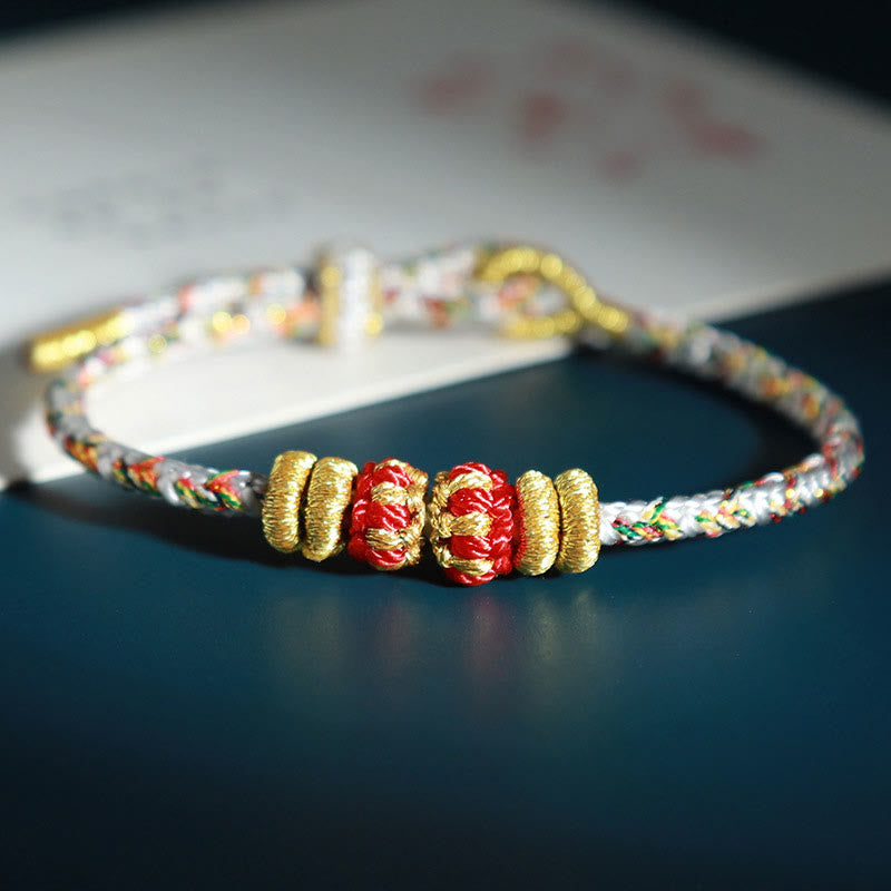 Chinese Zodiac Colorful Strings Luck Bracelet