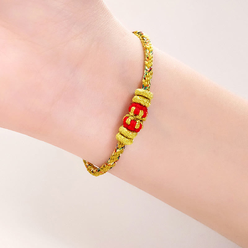 Chinese Zodiac Colorful Strings Luck Bracelet
