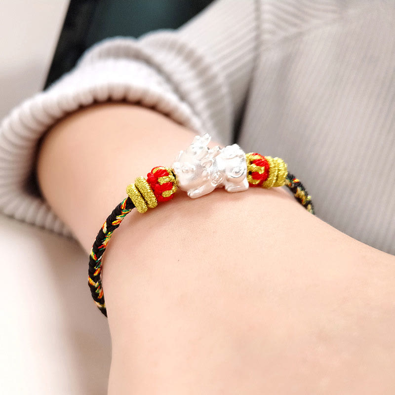 Chinese Zodiac Colorful Strings Luck Bracelet