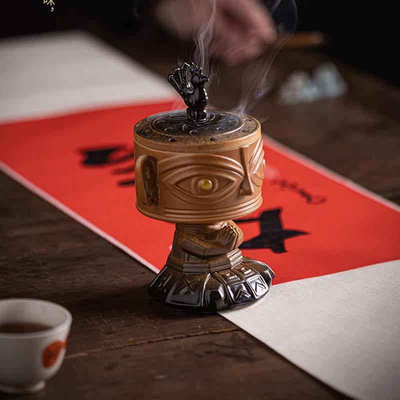 Sanxingdui Ceramic Incense Burner Desk Decoration