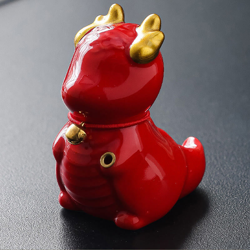 Dragon Bell Ceramic Incense Burner Desk Decoration