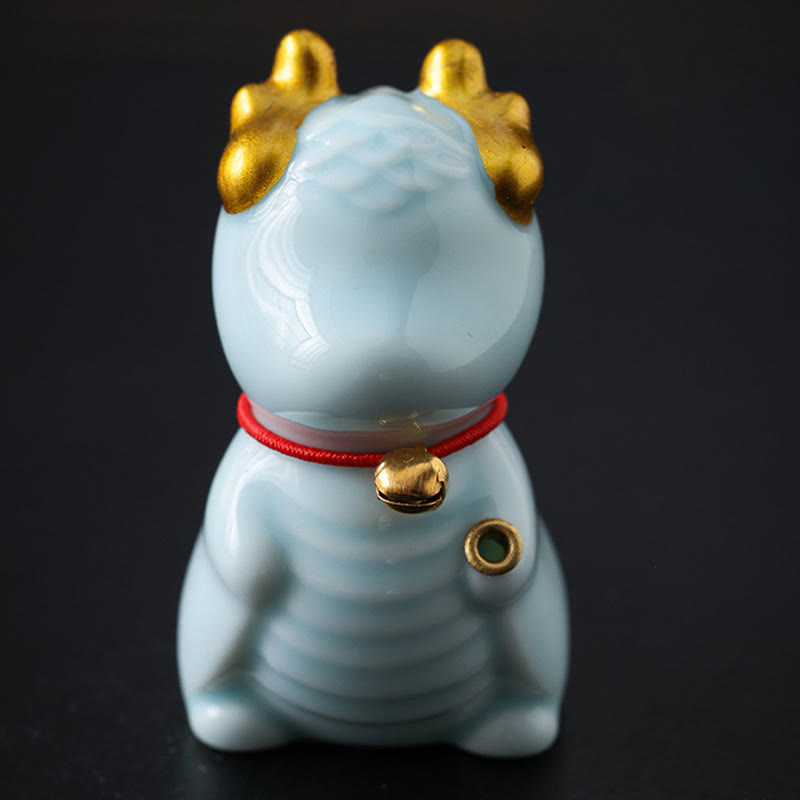 Dragon Bell Ceramic Incense Burner Desk Decoration
