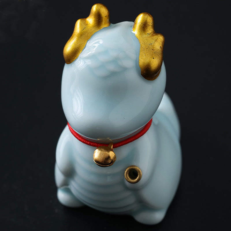 Dragon Bell Ceramic Incense Burner Desk Decoration