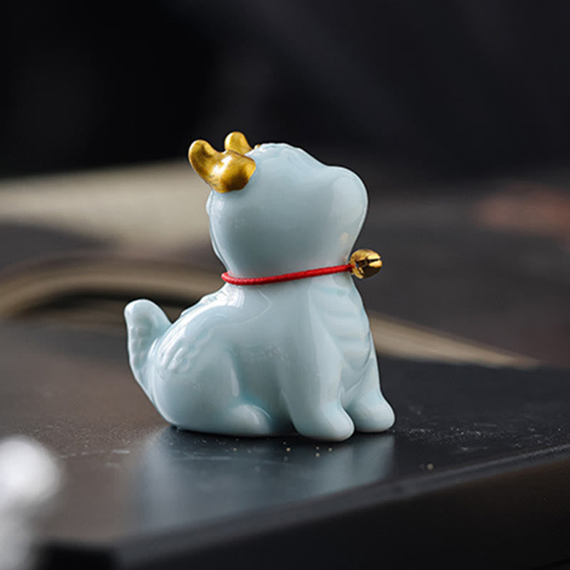 Dragon Bell Ceramic Incense Burner Desk Decoration
