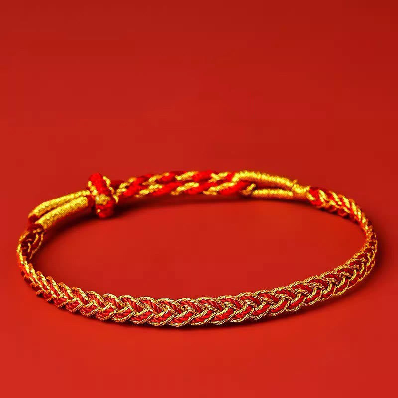Red String Yellow String Luck Bracelet