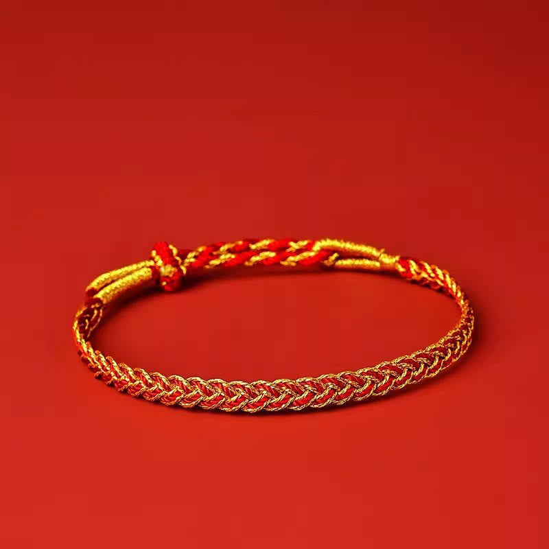 Red String Yellow String Luck Bracelet