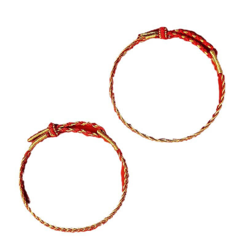 Red String Yellow String Luck Bracelet