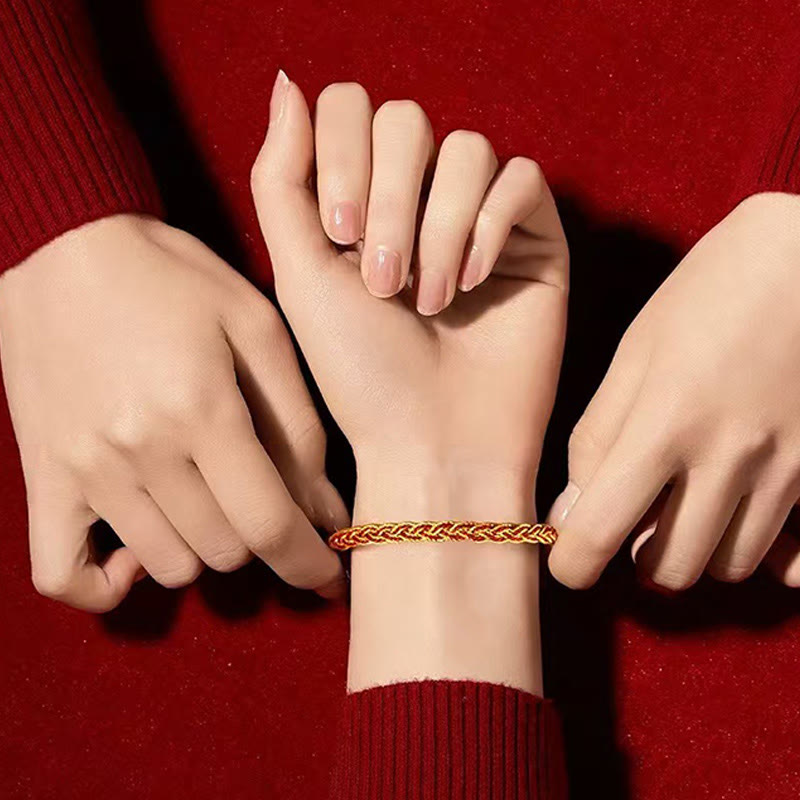 Red String Yellow String Luck Bracelet