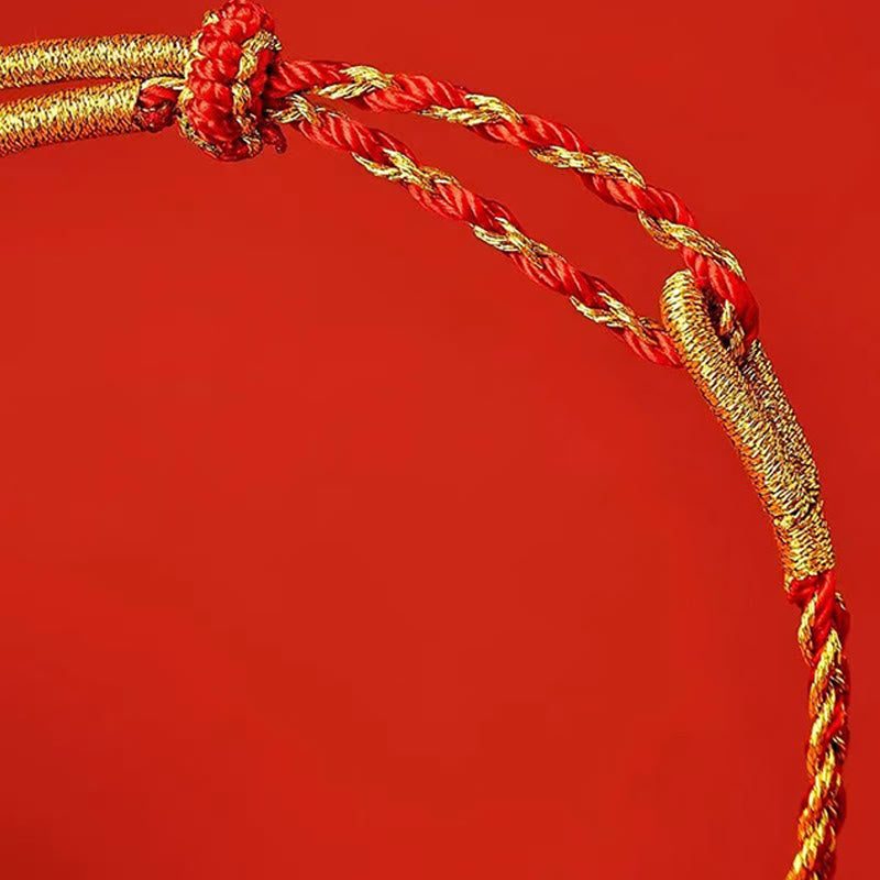 Red String Yellow String Luck Bracelet