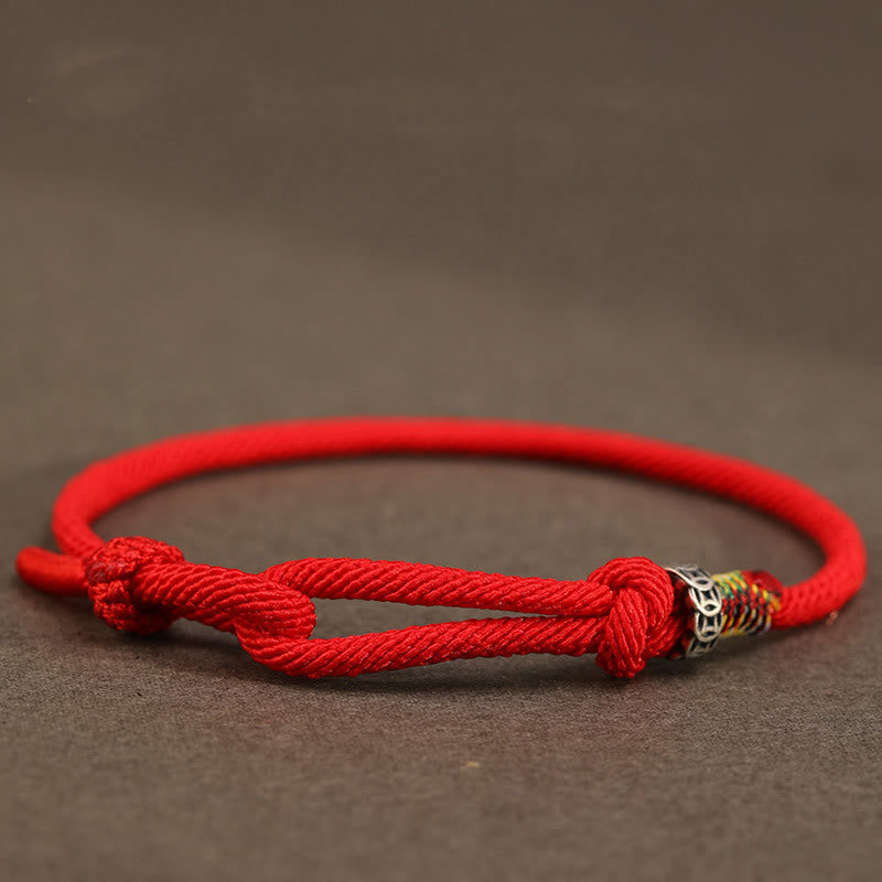 Red String 925 Sterling Silver 999 Sterling Silver Coin Luck Bracelet