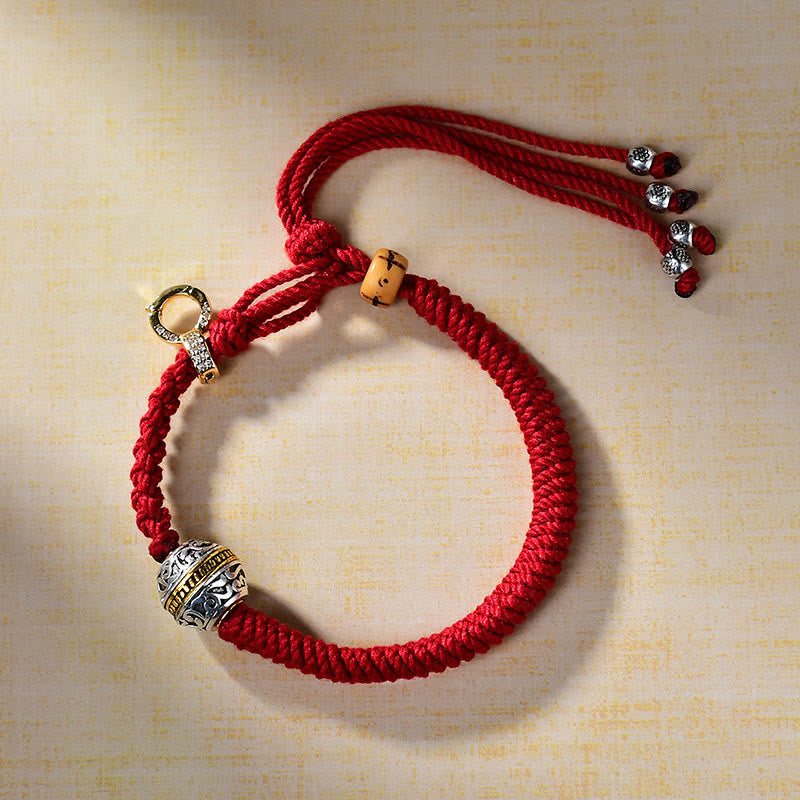 Tibetan Red Rope Diamond Knot Luck Braided Bracelet