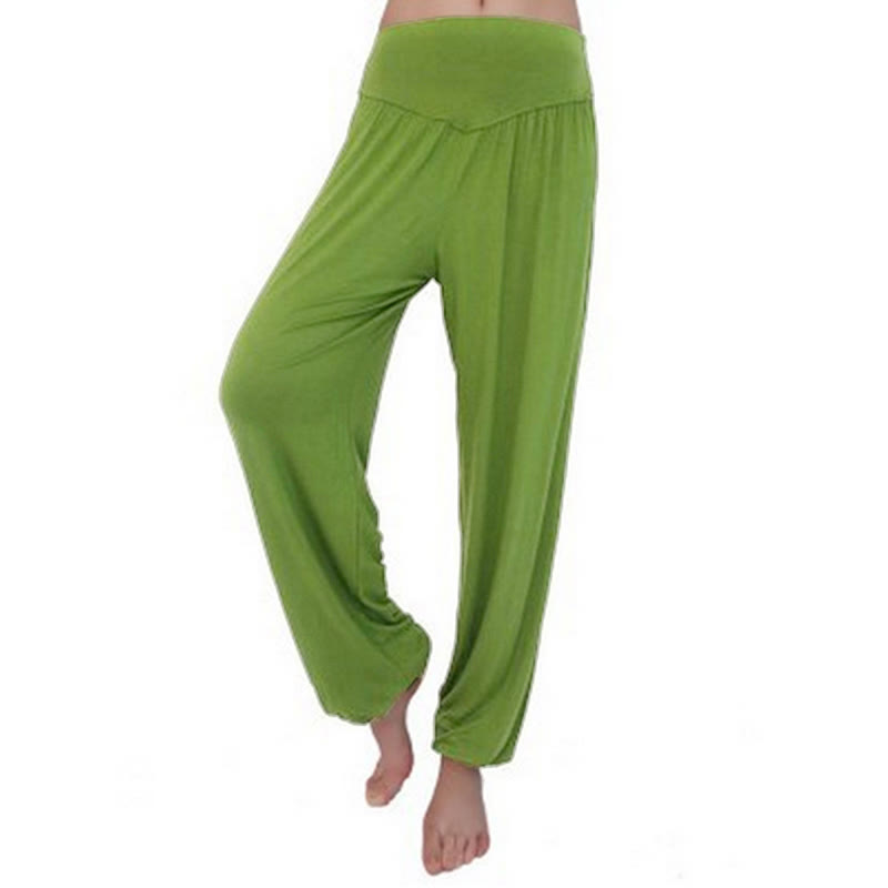 Solid Color Yoga Dance Long Harem Pants