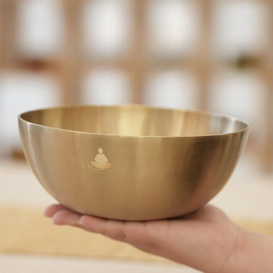 Handmade Nepal Golden Singing Bowl for and Meditation Sound Bowl Set