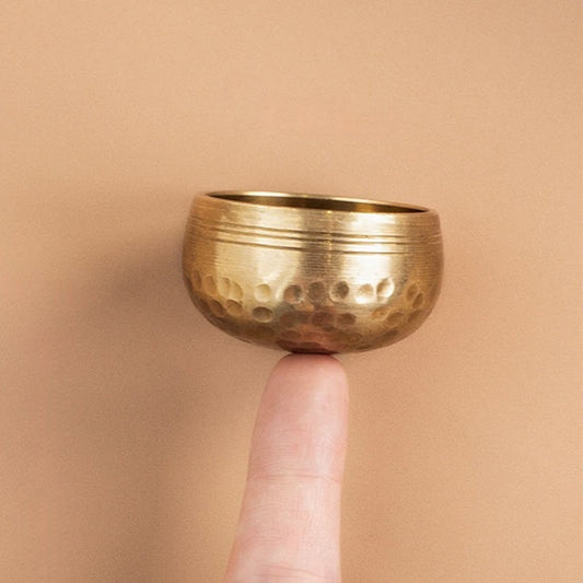 Handmade Mini Small Singing Bowl for and Meditation Sound Bowl Set 1.57*0.98 IN
