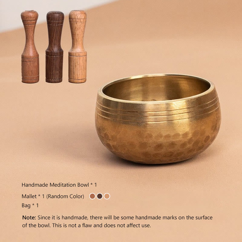 Handmade Mini Small Singing Bowl for and Meditation Sound Bowl Set 1.57*0.98 IN