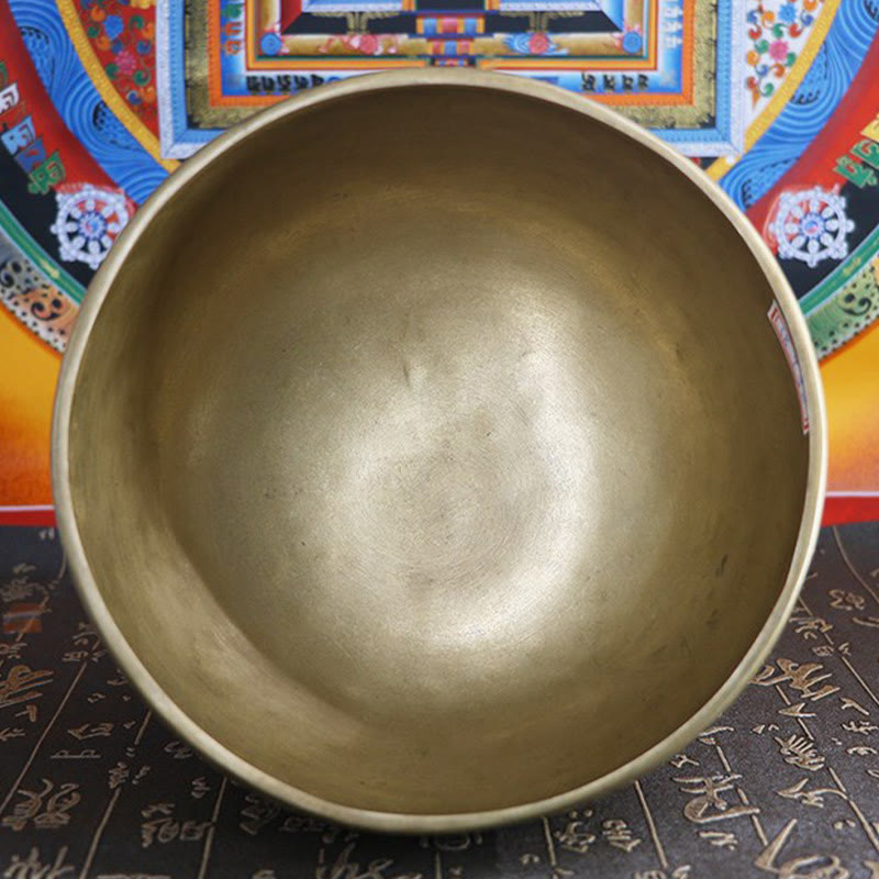 Handmade Nepal Golden Singing Bowl Simple Design for and Meditation Sound Bowl Set