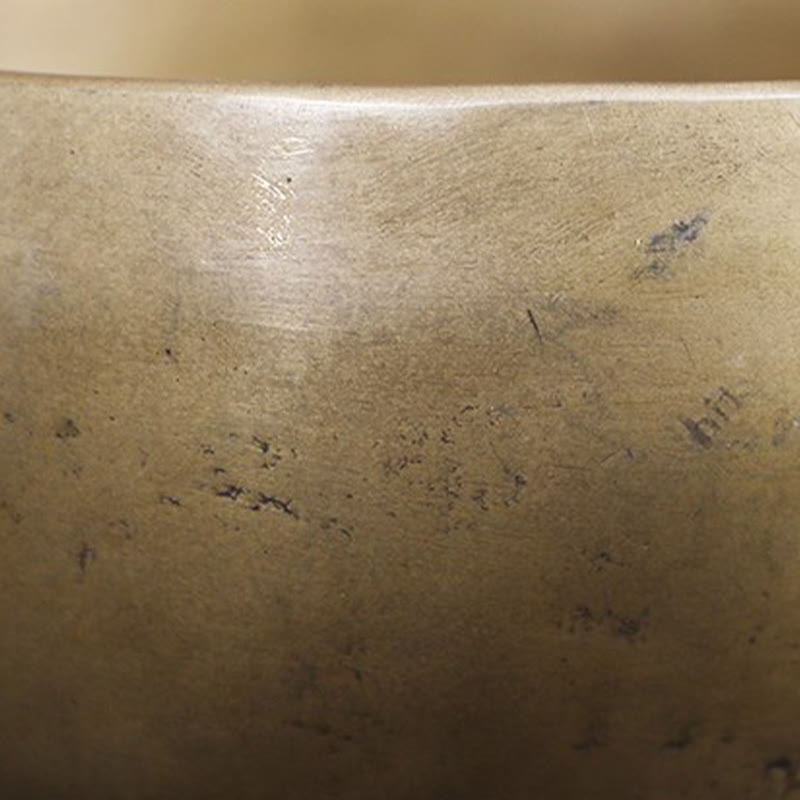 Handmade Nepal Golden Singing Bowl Simple Design for and Meditation Sound Bowl Set