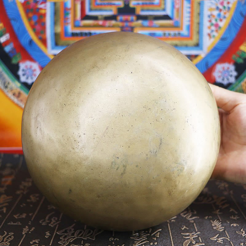 Handmade Nepal Golden Singing Bowl Simple Design for and Meditation Sound Bowl Set
