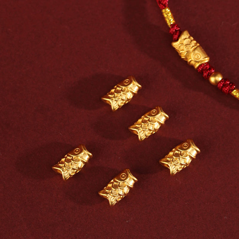 999 Gold Luck Protection Koi Fish Handmade Braided String Bracelet
