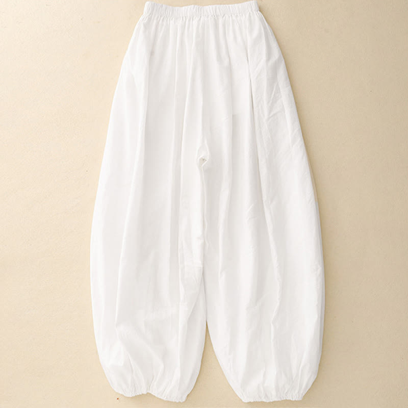 Casual Simple Design Women's Harem Pants With Pockets