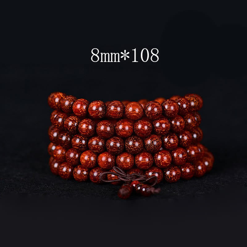 Tibetan Small Leaf Red Sandalwood Balance Bracelet