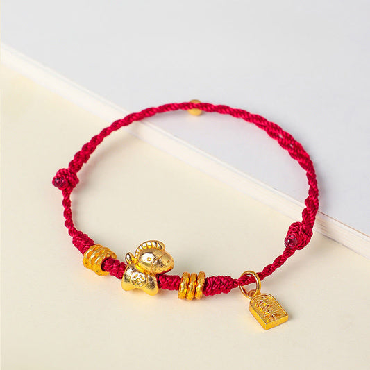 Year Of The Horse Success Strength Braided String Adjustable Bracelet