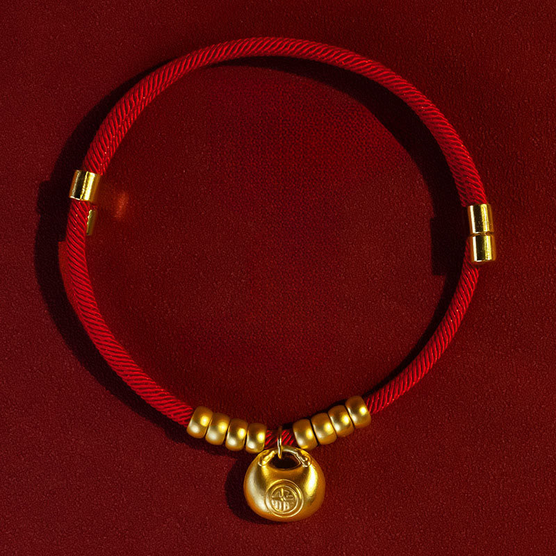 Red String Bead Protection Adjustable Cats Small Dogs Pet Collar