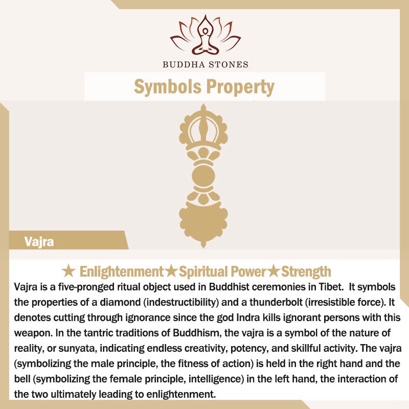 Vajra Charm Liuli 108 Beads Spiritual Power Strength Mala