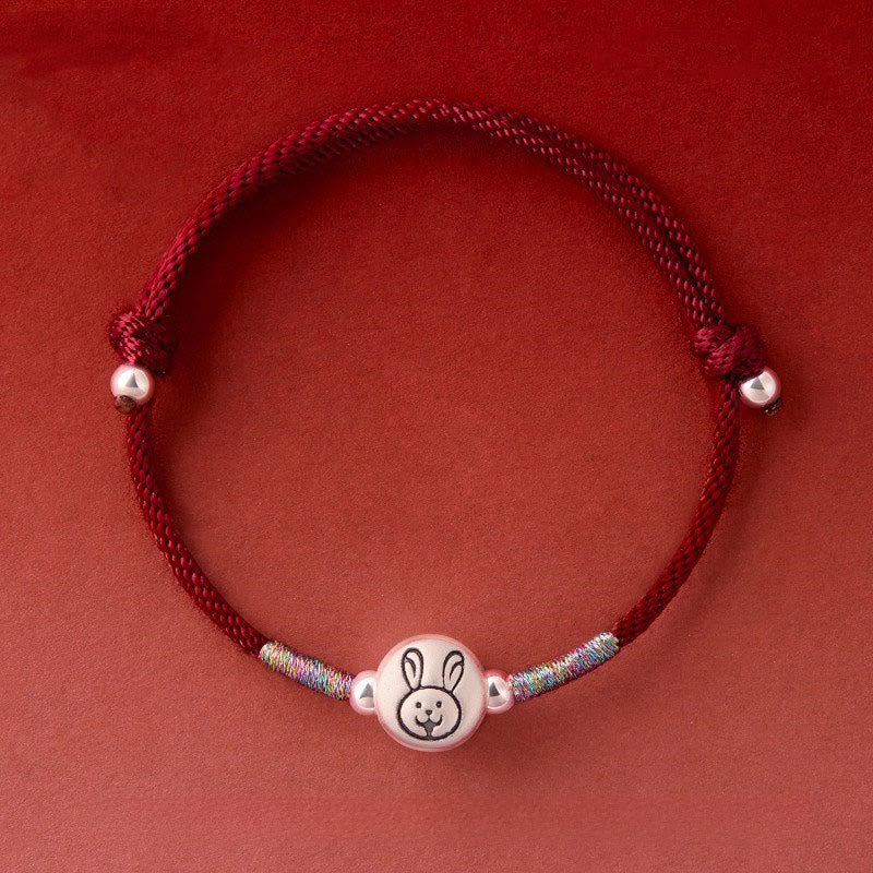 Year of the Horse 999 Sterling Silver Red String Luck Bracelet