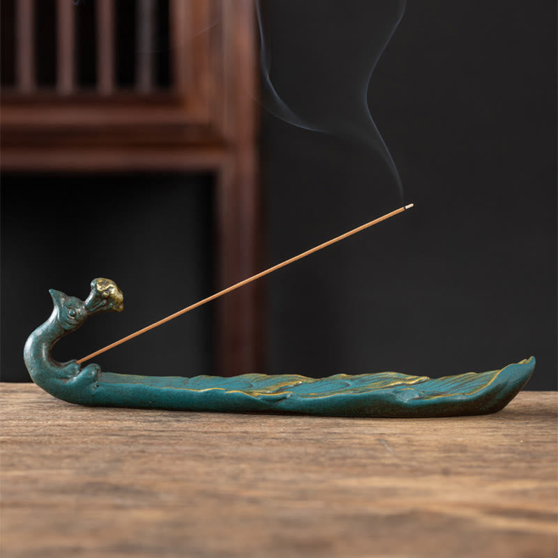 Peacock Shape Fortune Home Decoration Incense Burner