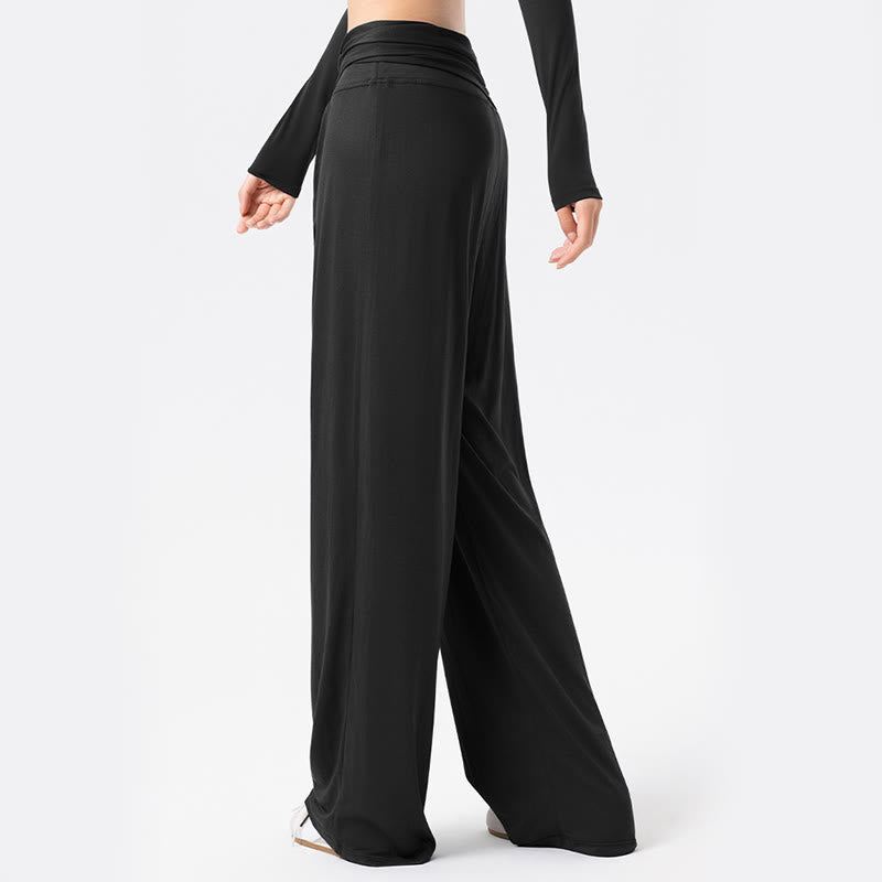 Casual Lace-up Breathable Sports Women's Wide Leg Pants