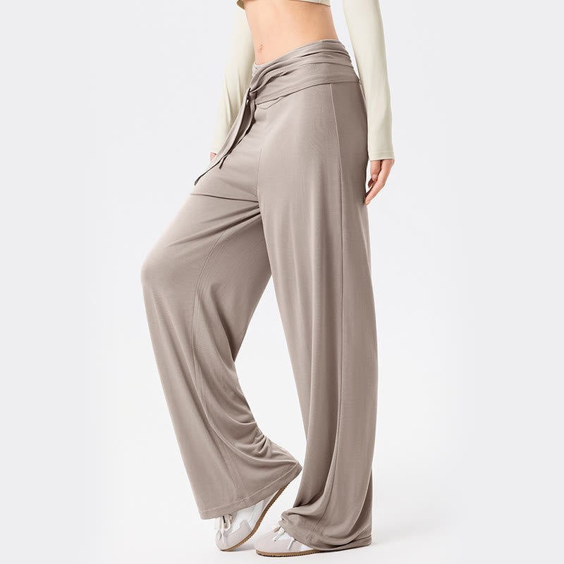 Casual Lace-up Breathable Sports Women's Wide Leg Pants