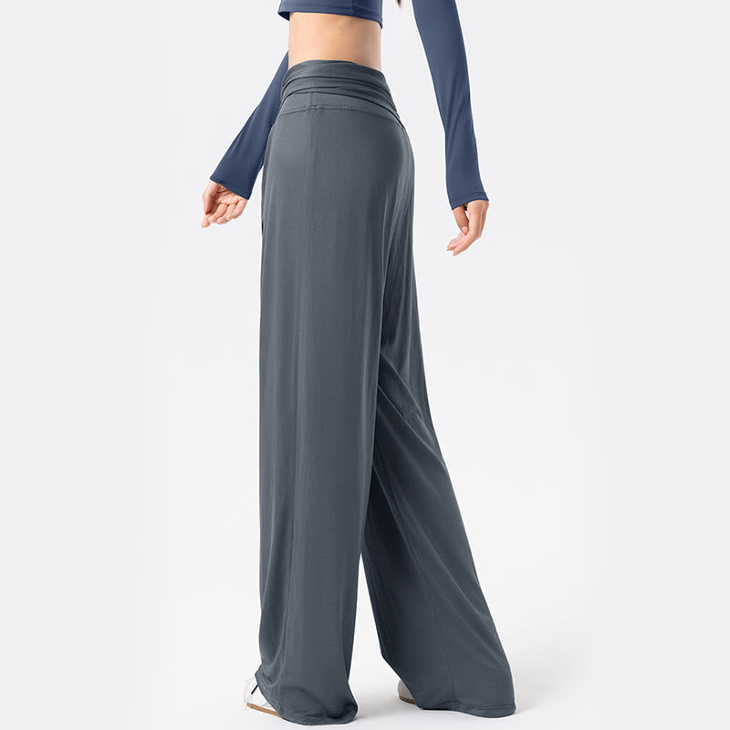 Casual Lace-up Breathable Sports Women's Wide Leg Pants