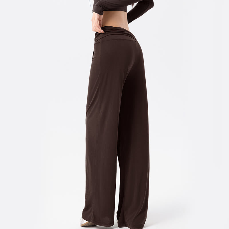 Casual Lace-up Breathable Sports Women's Wide Leg Pants