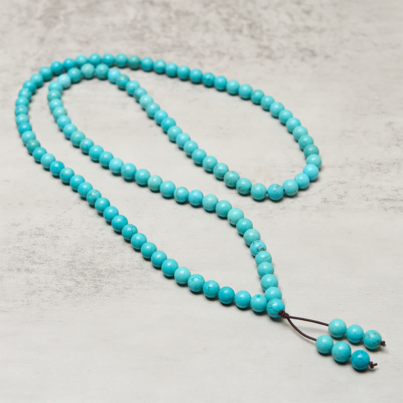108 Beads Turquoise Wisdom Balance Mala