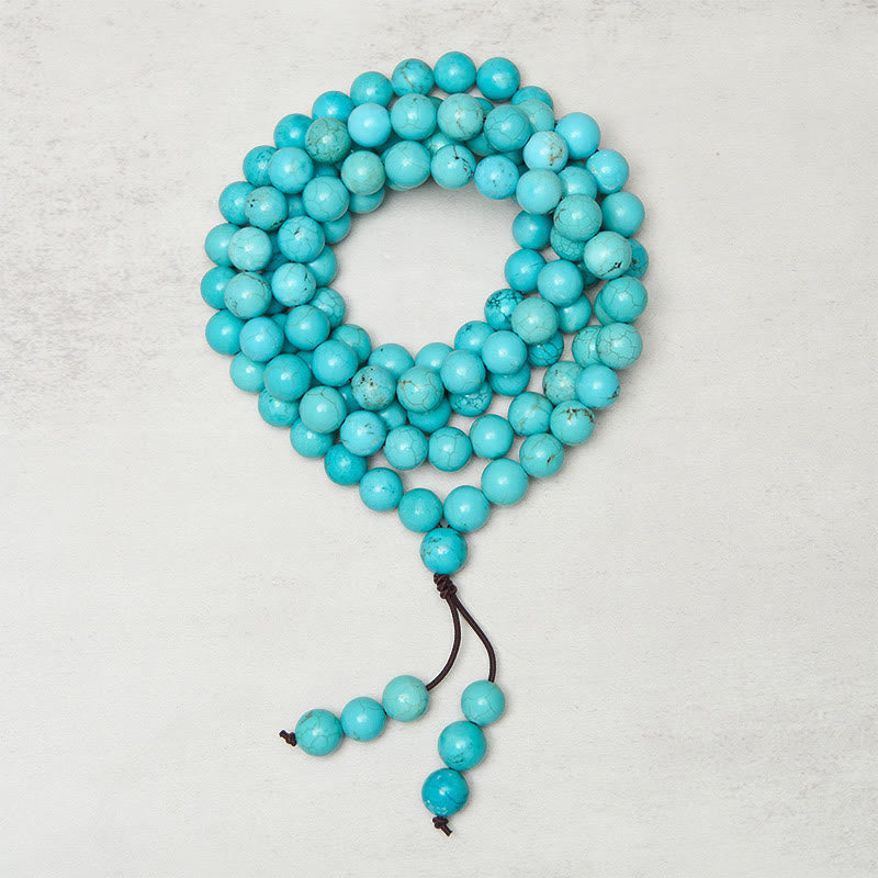 108 Beads Turquoise Wisdom Balance Mala