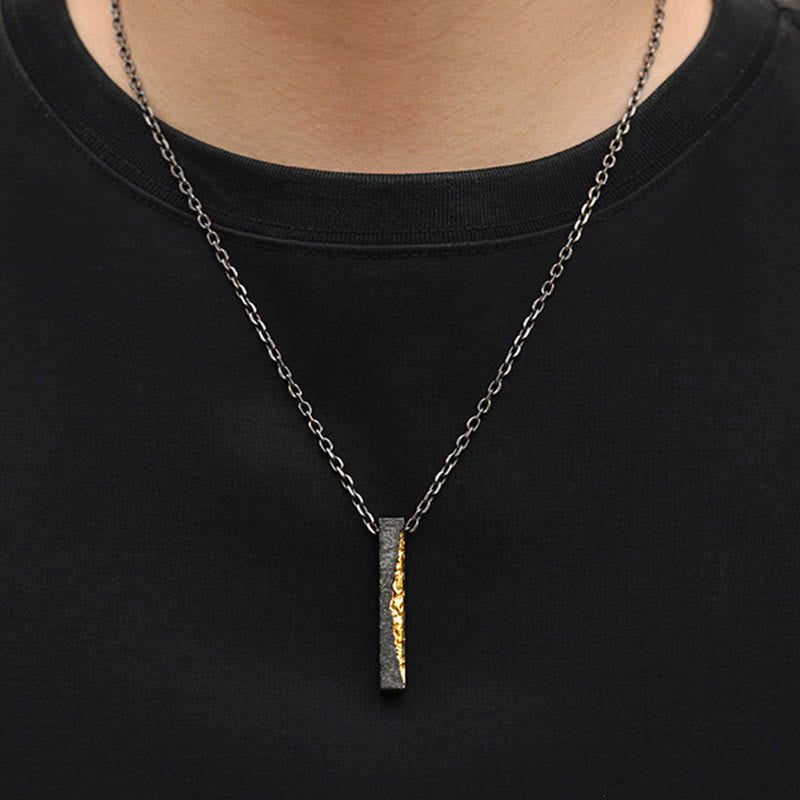 999 Sterling Silver 999 Gold Om Mani Padme Hum Wisdom Necklace Pendant