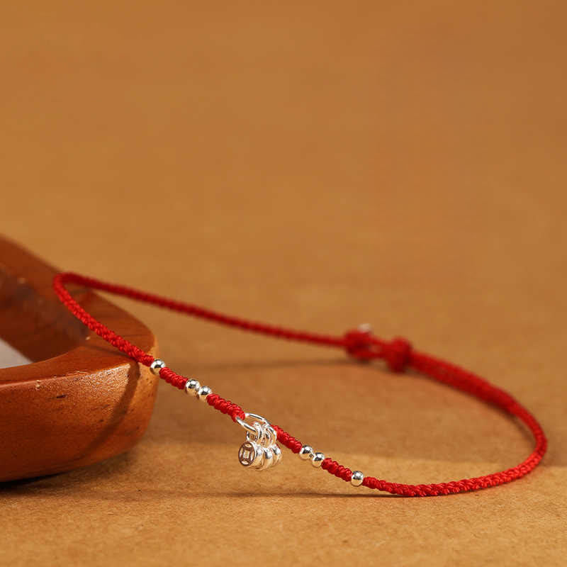 Handcrafted 925 Sterling Silver Copper Coins Design Protection Strength Ultra-Thin Bracelet Anklet
