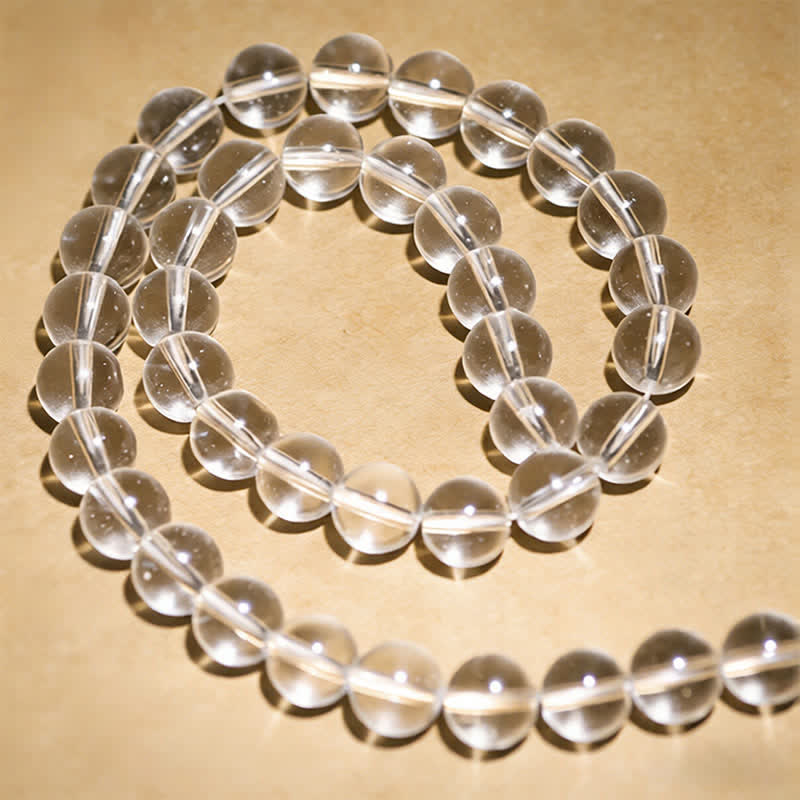 108 Clear Quartz Beads Protection Mala