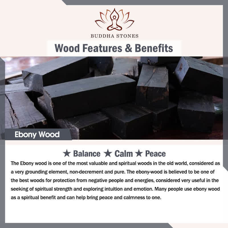 Ebony Wood Charcoal-Grilled Cat & Bear Balance Tactile Meditation Beads Decorations