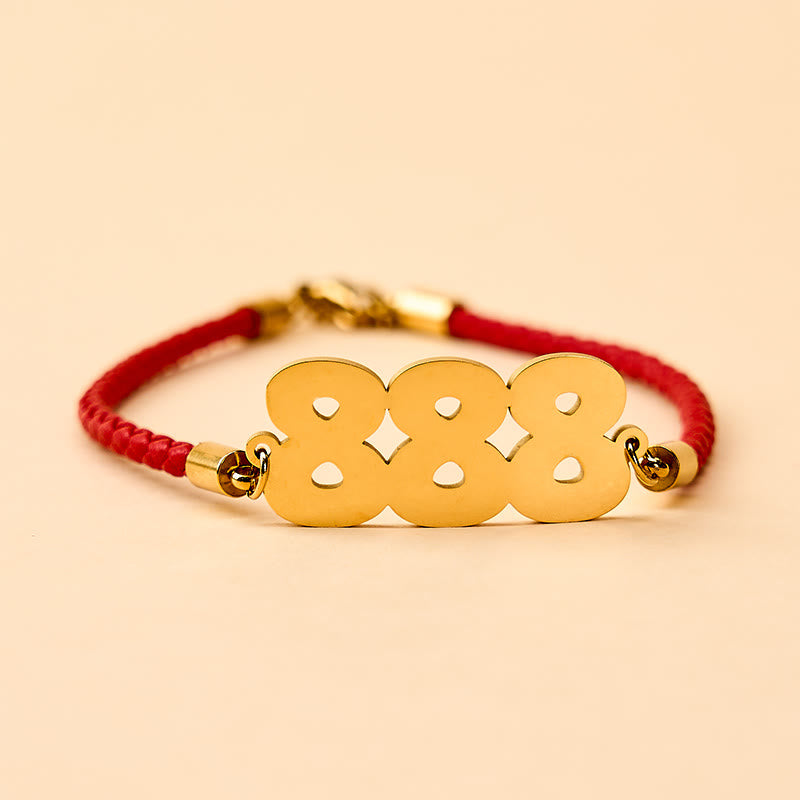 Angel Numbers Titanium Steel Adjustable String Faith Bracelet