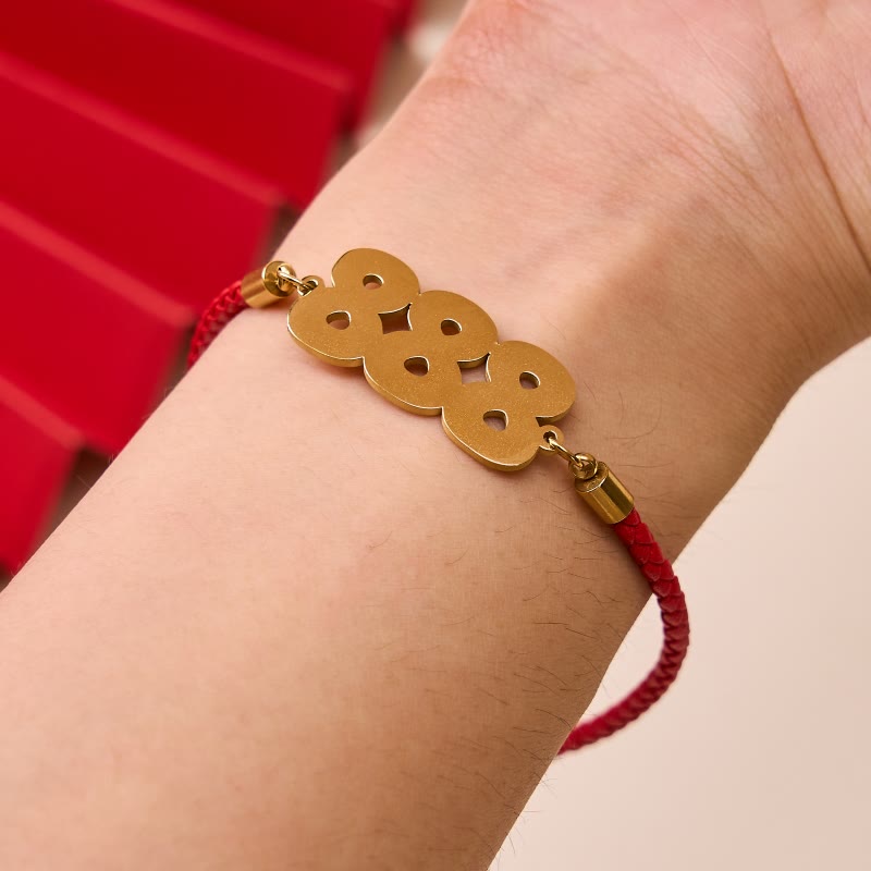 Angel Numbers Titanium Steel Adjustable String Faith Bracelet