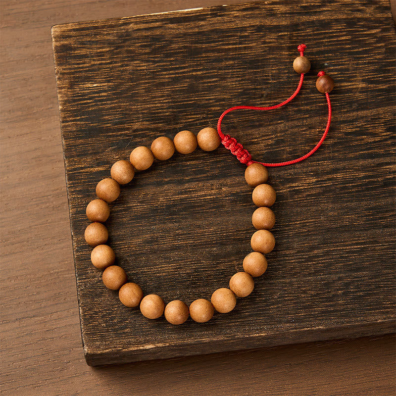 Sandalwood grounding Tibetan Sandalwood Beads Wrist Mala
