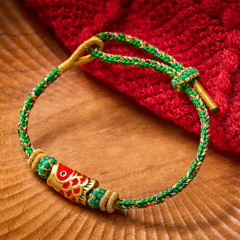 Koi Fish Luck Hand-Woven String Bracelet