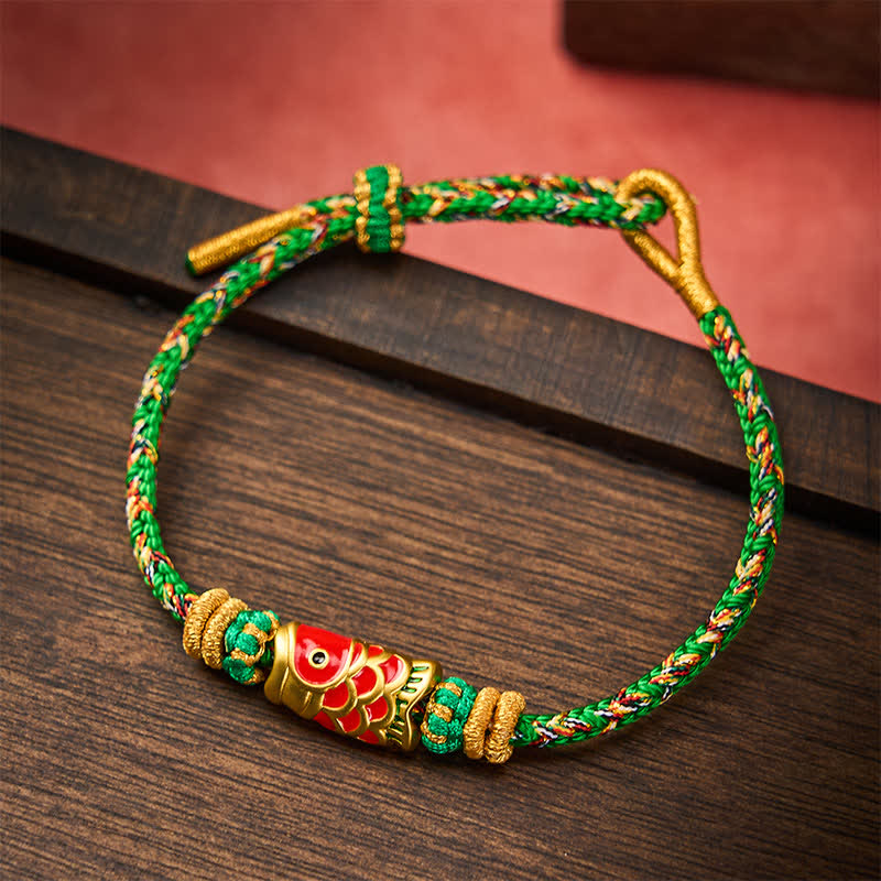 Koi Fish Luck Hand-Woven String Bracelet
